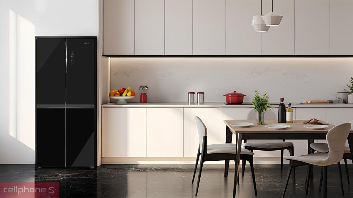 Thiết kế tủ lạnh Hitachi Multidoor 422L Inverter 2026 (HR4N7462DSGBVN)