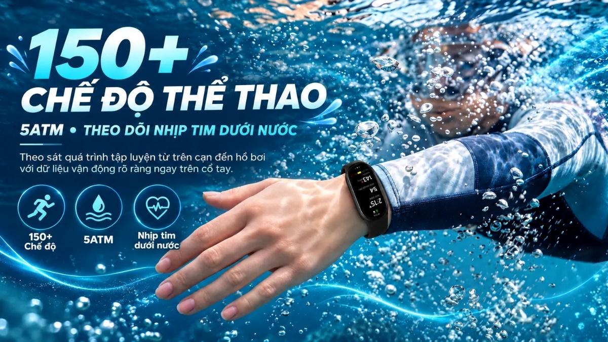 Xiaomi Mi Band 11 hỗ trợ hơn 150 chế độ thể thao