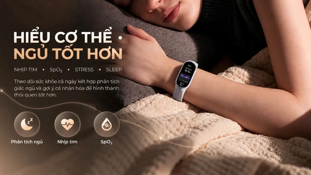 Xiaomi Mi Band 11 hỗ trợ theo dõi sức khỏe liên tục với các tính năng AI