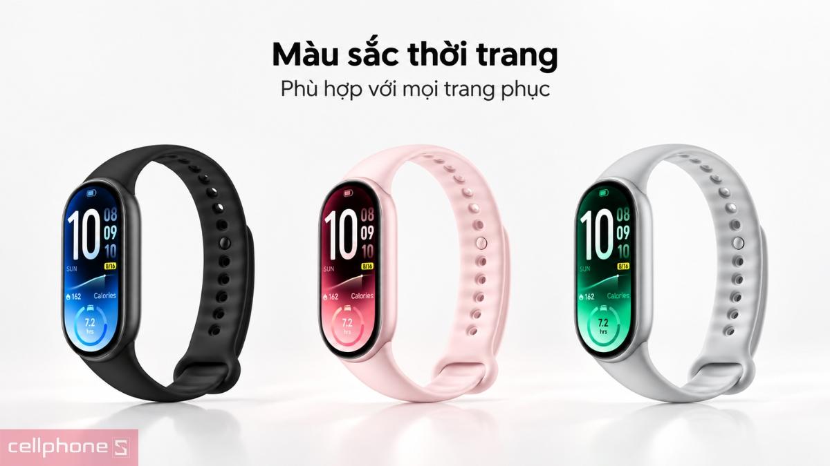 Xiaomi Mi Band 11 cung cấp nhiều chất liệu dây đeo phù hợp sở thích người dùng