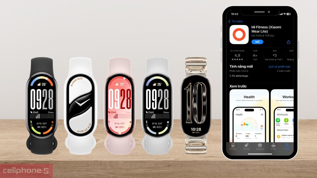 Hướng dẫn kết nối vòng đeo tay thông minh Xiaomi Mi Band 11 NFC bằng ứng dụng Mi Fitness