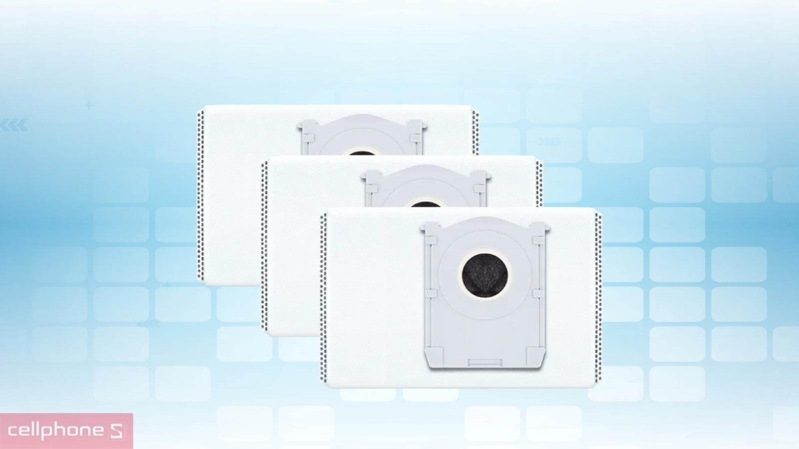 Dung tích lớn của Combo 3 túi đựng rác kháng khuẩn Ecovacs X12 Pro Omni, X11 Pro Omni