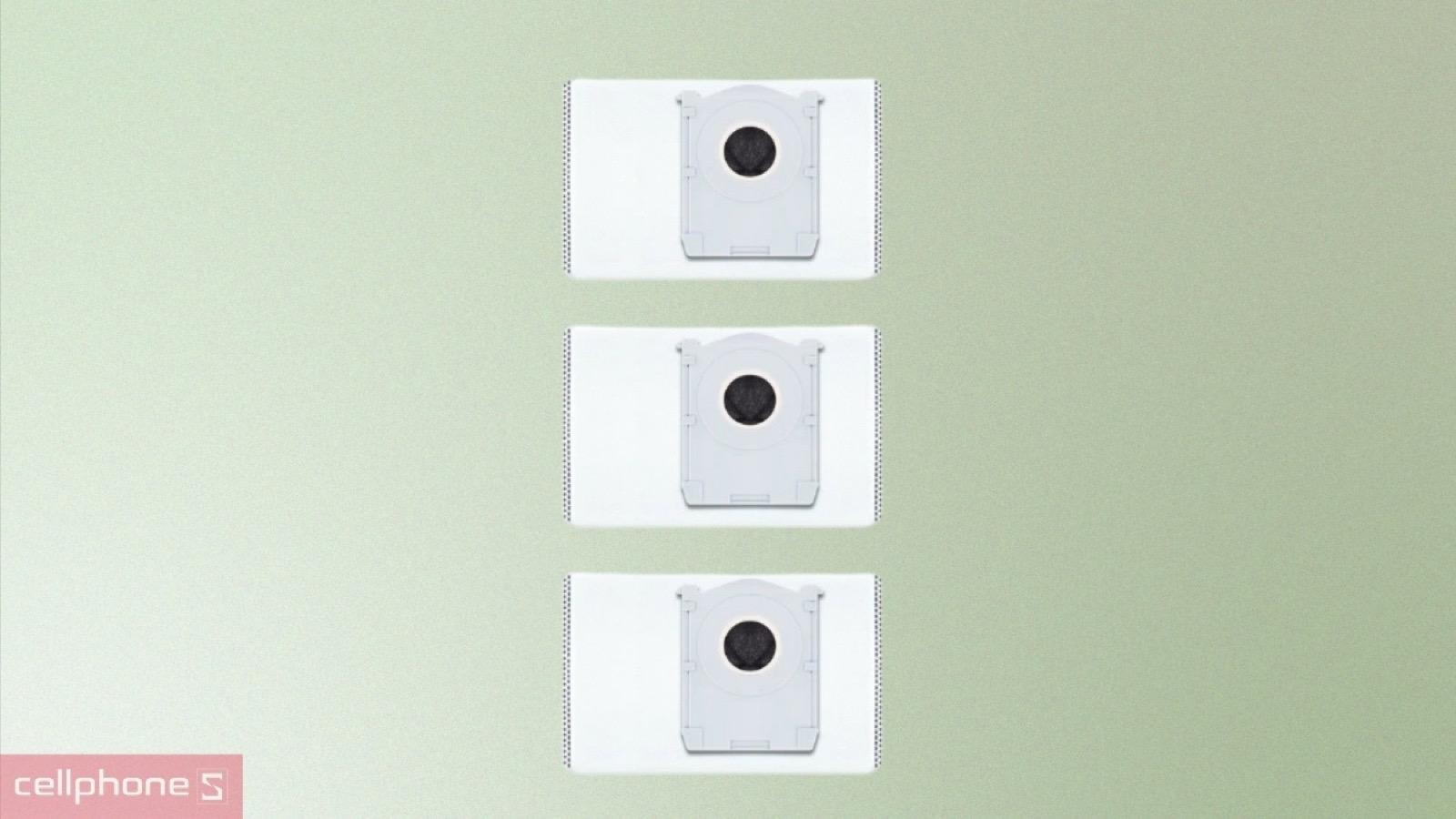 Chất liệu nhiều lớp lọc bụi mịn của Combo 3 túi đựng rác kháng khuẩn Ecovacs X12 Pro Omni, X11 Pro Omni