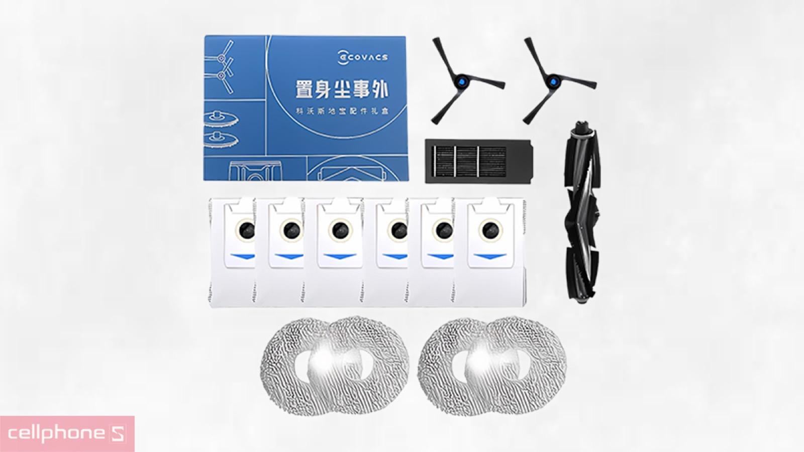 Chi tiết gia công chuẩn xác, lắp vừa khít của Bộ phụ kiện cho Robot Ecovacs X2 Omni/X2 Combo