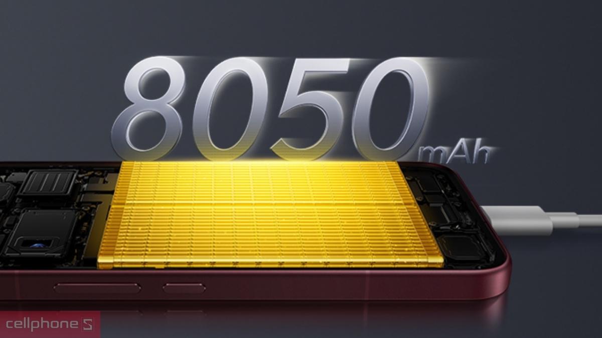 Xiaomi POCO F9 Ultra sở hữu pin 8050mAh cùng HyperCharge 100W