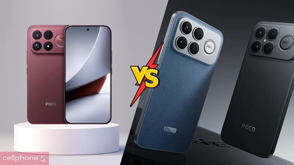 So sánh điện thoại Xiaomi Poco F9 Ultra 16GB 512GB với điện thoại Xiaomi Poco F8 Ultra 16GB 512GB