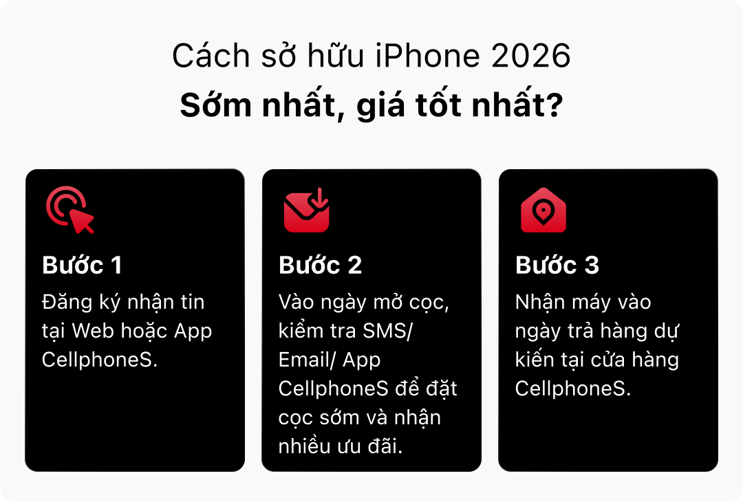 Mua iPhone 18 Pro Max 1TB sớm nhất, giá tốt Mobile