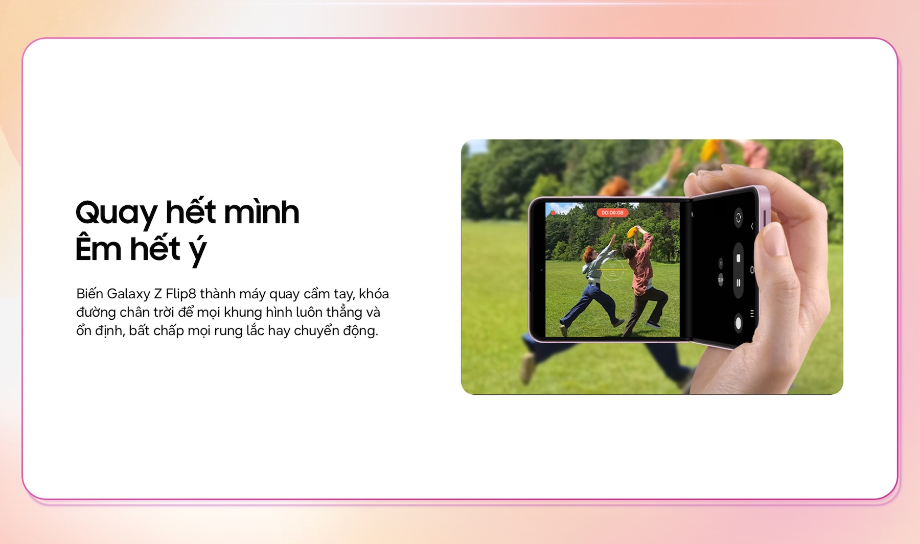 Điện thoại Samsung Z Flip 8 siêu mỏng, thời thượng Desktop