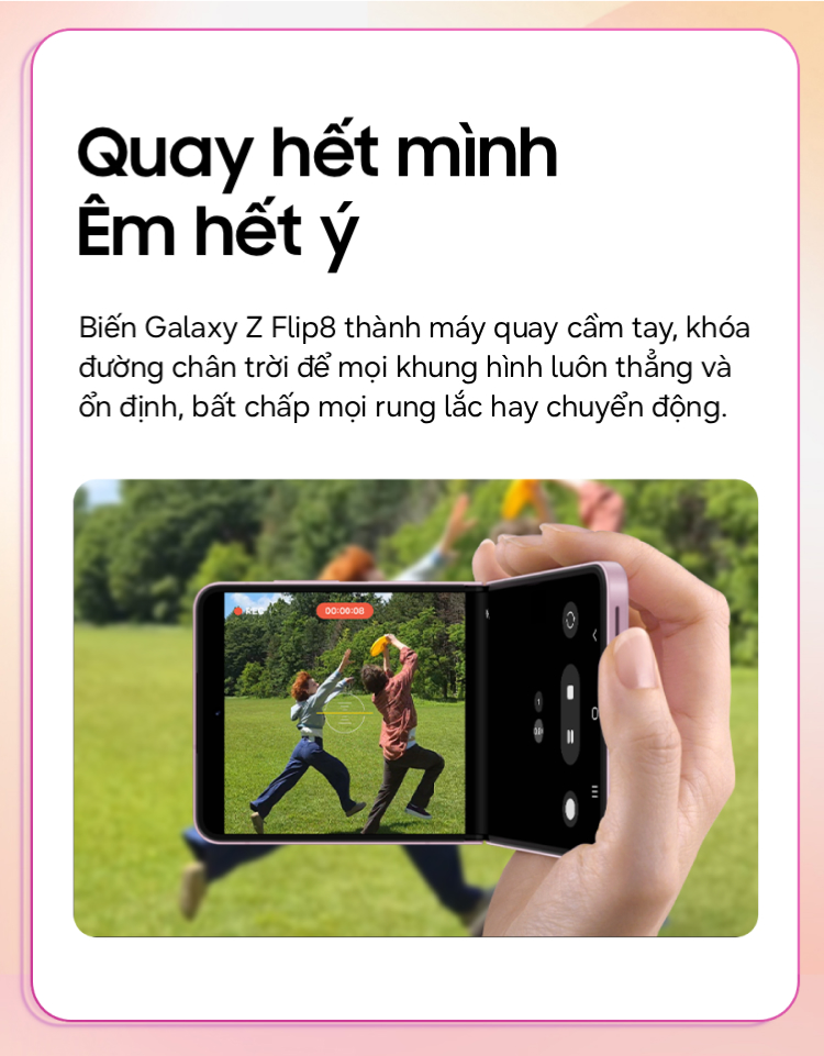Điện thoại Samsung Z Flip 8 siêu mỏng, thời thượng Mobile