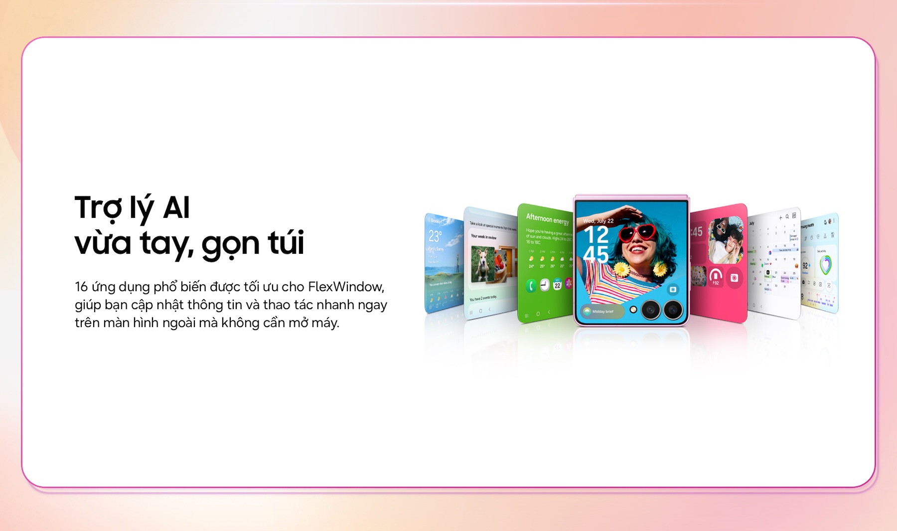 Điện thoại Samsung Z Flip 8 siêu mỏng, thời thượng Desktop