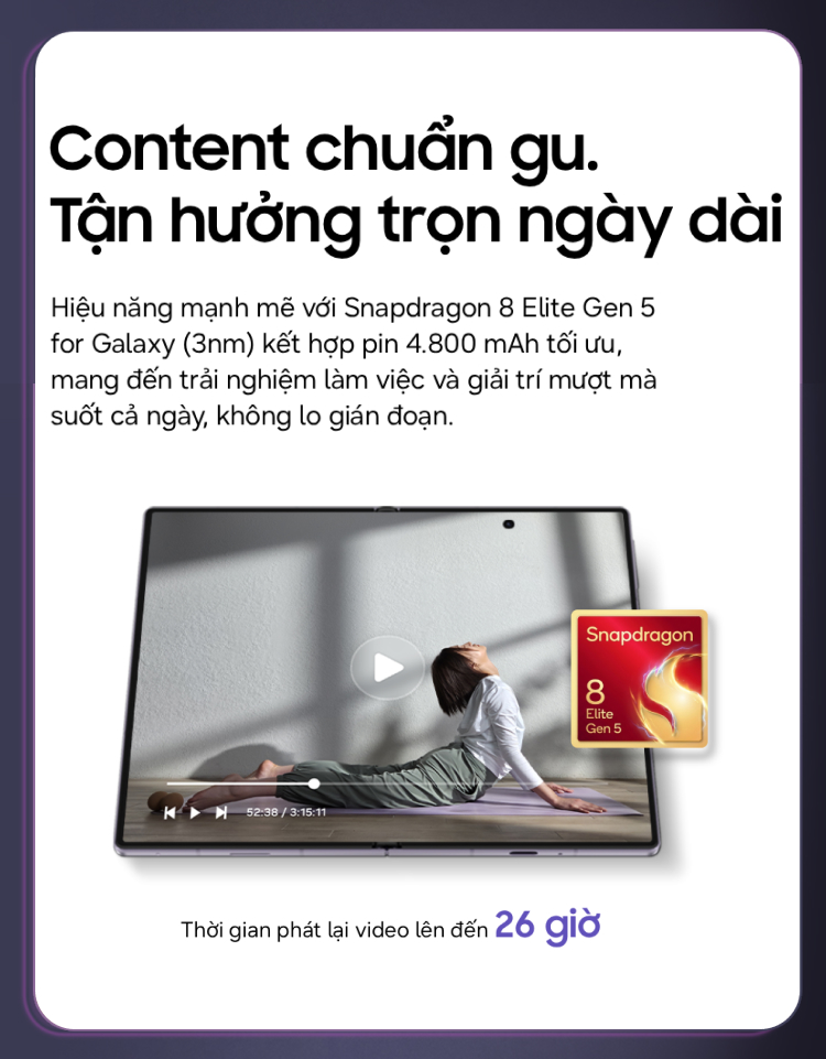 Tổng quan các điểm mới của Samsung Galaxy Z Fold 8 Ultra Mobile